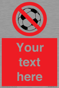 Custom No Ball Games Sign